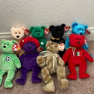 BUNCH'O'BEANIE BABIES!!